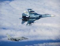 La OTAN envió cazas británicos para interceptar aviones rusos en el Báltico