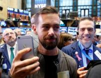 El CEO de Twitter, Jack Dorsey, en Wall Street.