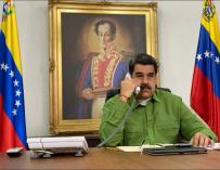 Nicolás Maduro, en el Palacio de Miraflores
