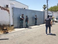 Momento del mayor dispositivo lucha narcotráfico en Huelva