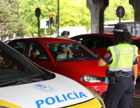 Control policial en Puente de Vallecas