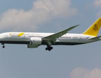 Un avión de Royal Brunei Airlines en un vuelo.