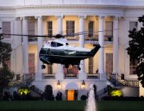 El Marine One lleva a Trump de vuelta a la Casa Blanca tras su ingreso en el Walter Reed hospital