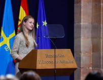 La princesa Leonor en la entrega de los Premios Princesa de Asturias