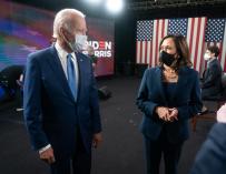 Joe Biden y Kamala Harris, el tándem demócrata que aspira a la Casa Blanca.