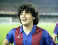 Maradona vivió en una mansión de Pedralbes durante su etapa en el Barça.
