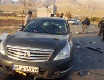 El coche en el que fue Mohsen Fakhrizadeh fue atacado y asesinado.