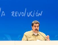 El presidente de Venezuela, Nicolás Maduro, durante el acto público de este sábado 27 de febrero.