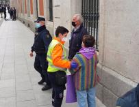 08/03/2021 La Policía enll a concentración no autorizada de la Puerta del Sol SOCIEDAD