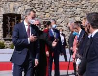 Los Reyes Don Felipe y Doña Letizia recibidos en Andorra la Vella (Andorra) por el copríncipe Joan Enric Vives, entre otros MARICEL BLANCH - EUROPA PRESS 25/3/2021