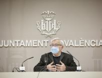 El alcalde de València, Joan Ribó, en rueda de prensa.