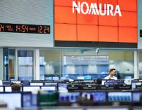 Sala de trading de Nomura.