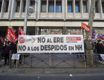 Varios trabajadores del hotel NH Madrid