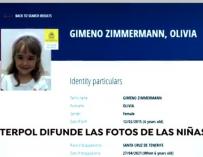 Interpol publica la foto de las niñas desaparecidas