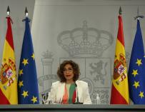 La ministra Portavoz y de Hacienda, María Jesús Montero