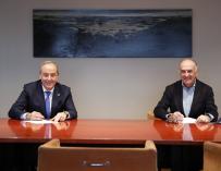 José Luis Morlanes y Juan Béjar firman alianza entre Bruc Energy y Alter Enersun