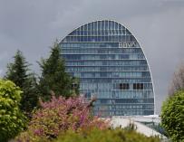 Edificio de la sede de BBVA en Madrid