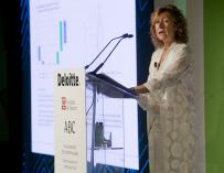 La subgobernadora del Banco de España, Margarita Delgado, en el XXVIII Encuentro Financiero