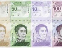 Nuevos billetes luego de la reconversión monetaria en Venezuela.