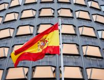 Bandera de España en el Tribunal Constitucional.