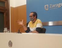 El concejal del grupo municipal de Zaragoza en Común (ZeC), en el Ayuntamiento de Zaragoza, Alberto Cubero
ZEC
(Foto de ARCHIVO)
30/9/2021