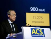 The president of ACS, Florentino Pérez