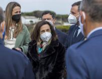 La ministra de Defensa, Margarita Robles, en el centro de experimentación de El Arenosillo, en Moguer (Huelva).
EUROPA PRESS/A.PÉREZ
24/1/2022