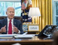 El presidente de Estados Unidos, Joe Biden, al teléfono ADAM SCHULTZ/WHITE HOUSE / ZUMA PRESS / CONTACTOPH 13/2/2022 ONLY FOR USE IN SPAIN