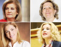 Fátima Báñez, Pilar González de Frutos, Carmen Alsina y Rosa Santos
