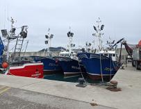 Barcos pesqueros amarrados a puerto en Laredo EUROPA PRESS 14/3/2022