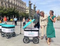 Presentación de los robots autónomos en Zaragoza. EUROPA PRESS 25/7/2022