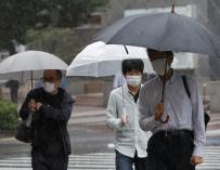 Japón por la llegada del tifón 'Meari'