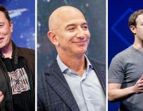 La fortuna de Elon Musk, Jeff Bezos y Mark Zuckerberg peligró en 2022