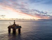 plataforma petrolera en el Mar de Noruega