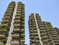 Proyecto de vivienda de 'bosque vertical' en China.