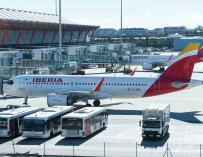 Aviones de Iberia en Barajas
