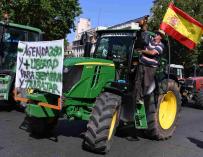 Los tractores vuelven a recorrer Madrid para reivindicar más ayudas por la sequía