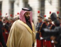 El príncipe heredero de Arabia Saudí, Mohamed bin Salman, en una visita a España en 2018.