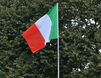 Imagen de archivo de una bandera de Italia.