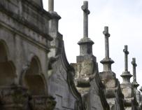 Cruces en el cementerio de Os Eidos, a 26 de octubre de 2023, en Redondela, Pontevedra, Galicia (España).
