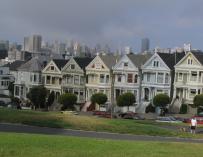 Casas en la ciudad de San Francisco en California.