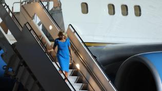 Jill Biden llega a la base de Torrejón de Ardoz