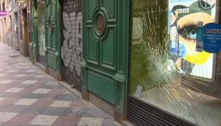 Madrid amanece con multitud de destrozos tras la protesta por Hasél