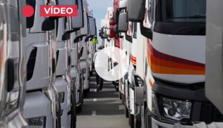 Un centenar de camiones participan en las marchas lentas de Salamanca
