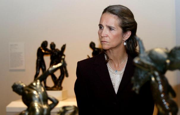 La Infanta Elena inaugura la exposición de bronces de Patrimonio