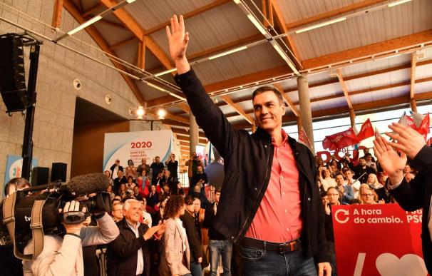 Pedro Sánchez, en la presentación de Gonzalo Caballero como candidato del PSOE a la Xunta de Galicia