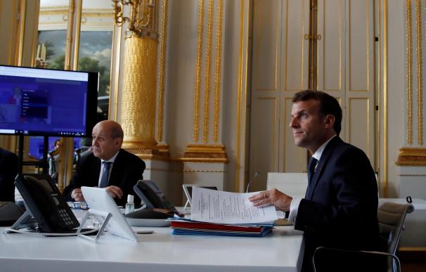 Presidente francés Emmanuel Macron - crisis coronavirus