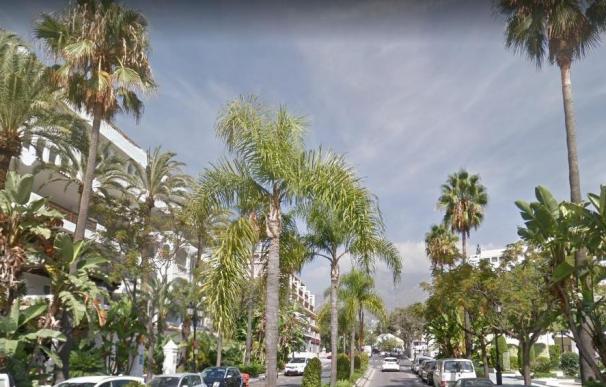 Calle de Marbella en la que se ha producido un tiroteo