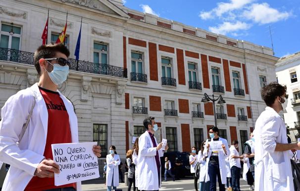 Manifestación de sanitarios en Madrid