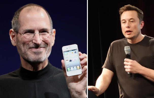 Steve Jobs (Apple) y Elon Musk (Tesla y SpaceX).